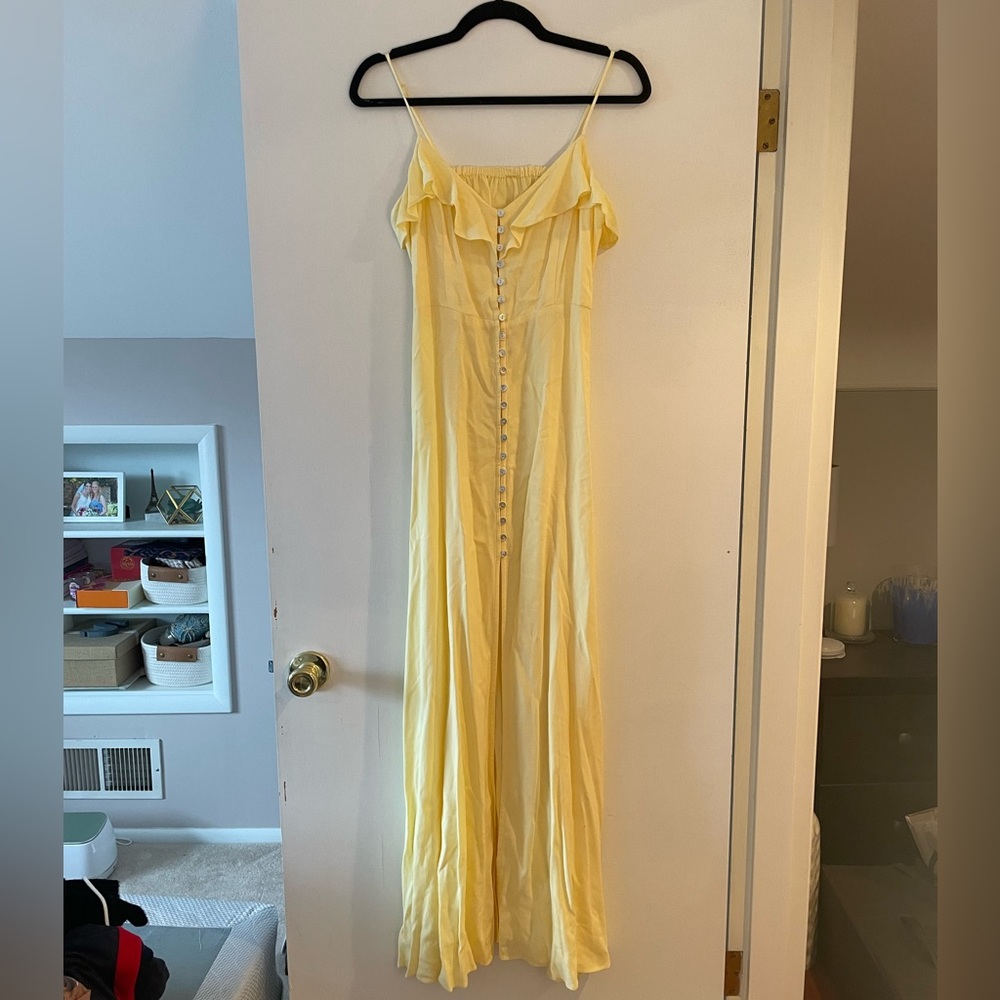 Yellow maxi dress